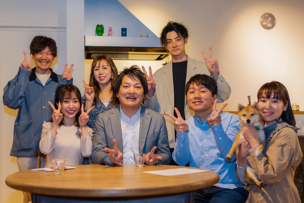 撮影メンバーと集合